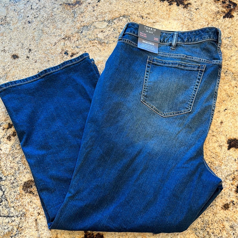 Torrid Mid Rise Slim Boot Cut Jeans